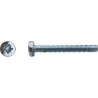 Vis à métaux tête cylindrique bombée large Pozidriv® Zingué