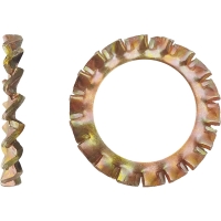 Rondelle éventail à dentures extérieures (AZ) DIN 6798 A Zingué bichromaté