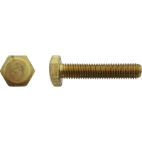 Vis tête hexagonale totalement filetée Laiton