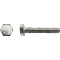 Vis tête hexagonale totalement filetée Inox A2 - Diamètres inférieurs à 10 mm
