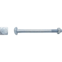 Boulon charpente bois tête carrée Classe 4,8 NFE 27341 Zingué