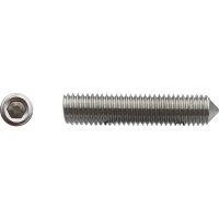 Vis sans tête à bout pointeau six pans creux (STHC) Inox A2