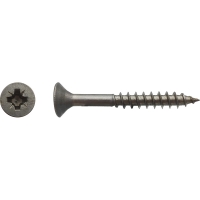 Vis pour panneaux agglomérés tête fraisée Pozidriv® filetage partiel Inox A2