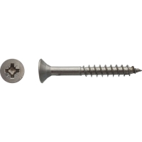 Vis pour panneaux agglomérés tête fraisée Pozidriv® filetage partiel Inox A4