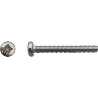 Vis à métaux tête cylindrique bombée large Pozidriv® Inox A4