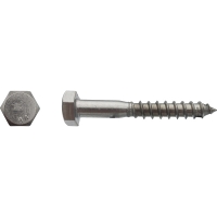 Vis à bois tête hexagonale (Tirefond) Inox A4