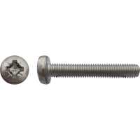 Vis à métaux tête cylindrique bombée large Pozidriv® Inox A2