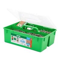 Vis terrasse bois exotique filetage partiel Tête fraisée Torx® T-STAR plus T25 Pointe CUT Inox A2 avec accessoires