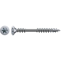 Vis bois pour rénovation parquets Double filetage Tête fraisée Torx® T-STAR plus T20 Pointe 4CUT Zingué WIROX