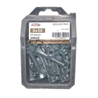 Boulon tête ronde collé carré (TRCC) Zingué Coque