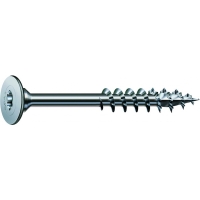 Vis bois pour panneau arrière et assemblage caisson Tête fraisée large Filetage partiel Torx® T-STAR plus Pointe 4CUT Nickelé
