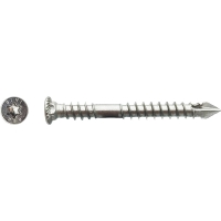 Vis Bois terrasse IPx tête cylindrique plate convexe hexagonale Torx® TTX®20 pointe diamant Inox A4