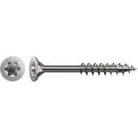 Vis bois Filetage partiel Tête fraisée Torx® T-STAR plus Pointe 4CUT Inox A2