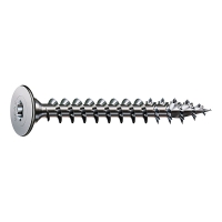 Vis bois pour panneaux arrière meuble Filetage total Tête fraisée large Torx® T-STAR plus Pointe 4CUT Zingué WIROX