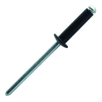 Rivet aveugle tête plate aluminium/acier Noir ABD
