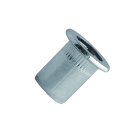 Écrou à sertir aveugle tête plate acier TCD-B Blister