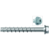 Vis à béton FBS II US Tête Hexagonale à embase crantée Torx® zingué