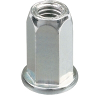 Écrou à sertir hexagonal Tête Plate acier GOFIX