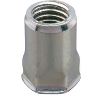 Écrou à sertir semi hexagonal acier Tête Ronde GOSERT