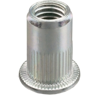 Écrou à sertir cranté inox Tête Plate GOFIX