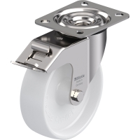 Roulette de manutention pivotante à frein en inox LEX-PO-FI