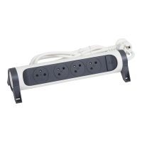 Rallonge multiprises avec bloc prise rotatif - cordon 3 m - 3G1,5