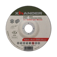 Disque à ébarber déporté acier/inox