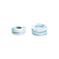 Tuyau PVC tressé blanc