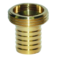 Raccord d'arrosage cannelé cylindrique mâle en laiton