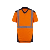 T-shirt haute visibilité BALI orange/marine