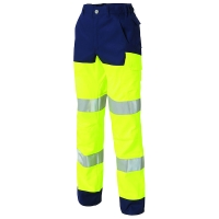 Pantalon haute visibilité LUKLIGHT jaune/marine