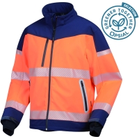 Veste softshell haute visibilité VEGA orange/marine