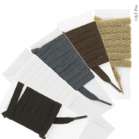 Lacet polyester plat (x100 paires)