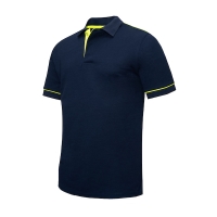 Polo recyclé PANAMA bleu marine