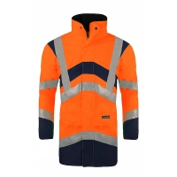 Veste haute visibilité ELYSE orange/marine