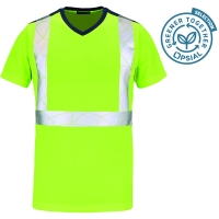 T-shirt haute visibilité CASSIUS OGT jaune/marine