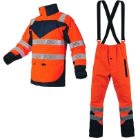 Ensemble de pluie haute visibilité CAP HORN 2 orange/marine