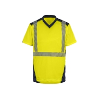 T-shirt haute visibilité BALI jaune/marine