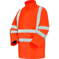 Veste de pluie haute visibilité orange