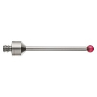 Stylet droit bille rubis tige carbure de tungstène