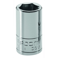 Douille 1/4" 6 pans métrique Série R