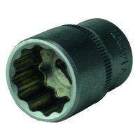 Douille de serrage courte 1/4" 12 pans