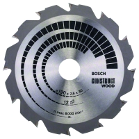 Lame de scie circulaire chantier CONSTRUCT WOOD