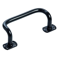 Poignée de tirage coudée acier sur platine 675