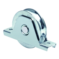 Galet sur support intérieur à gorge ronde de 19 mm avec 2 roulements 338 R
