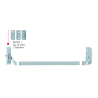 Serrure antipanique IDEA barre 1 point non coupe-feu