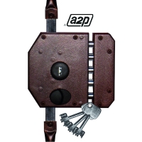 Serrure en applique 3 points verticale à tirage PERFECTA A2P*