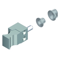 Verrou de condamnation pour coulissant aluminium DS6219 pêne longueur 19,5 mm