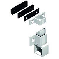 Loqueteau de châssis aluminium à tirette DS6401 avec gâche