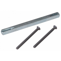 Sachet carré et vis pour ensemble de porte en fer forgé